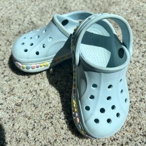 Pre-Loved Crocs Kids Bayaband Charm Band Clogs Mineral Blue US Size C6